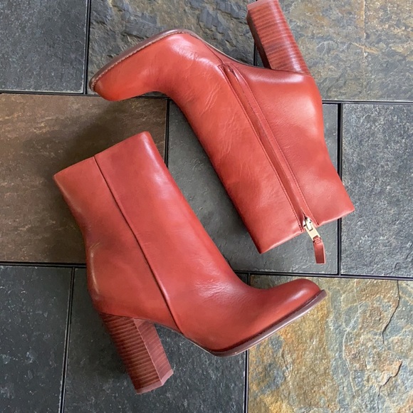 ✨HP✨Sam Edelman 'Reyes' Leather Boot in Rust (NIB) - Picture 3 of 5